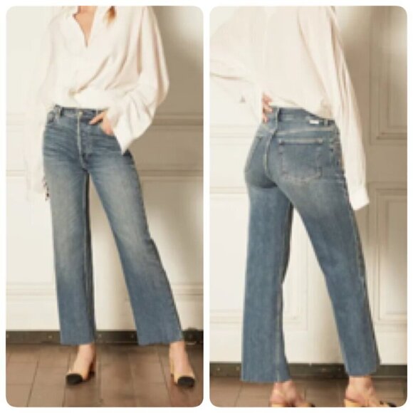 Boyish Womens Denim The Mikey High Waist Wide Leg Jeans Sz 26 in ABOUT TIME - Picture 1 of 9
